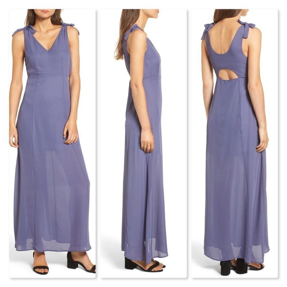 Dee Elly Tie Strap Maxi Dress sz Small